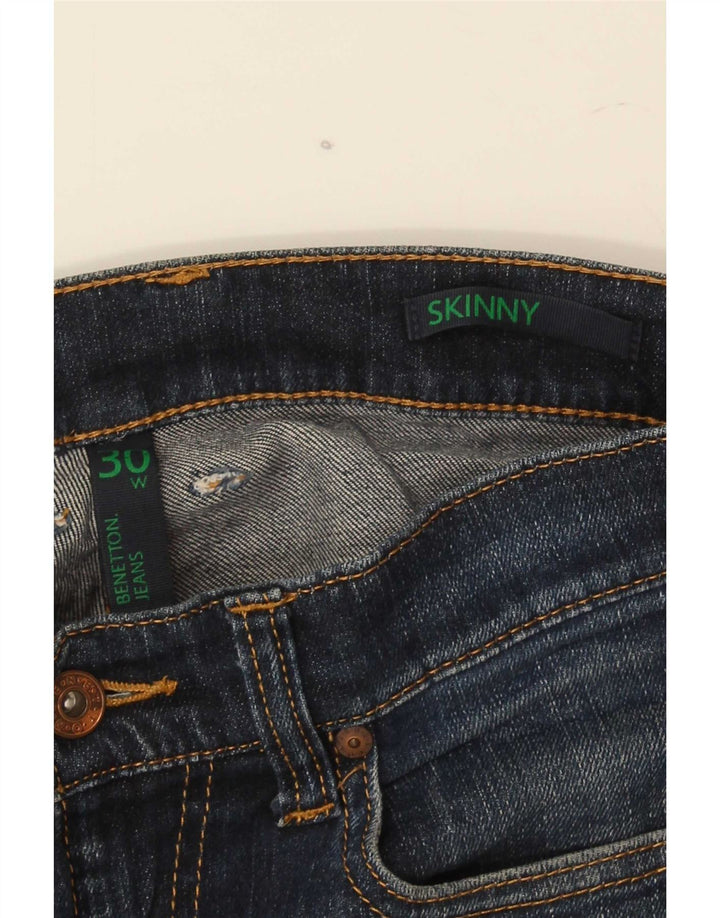 Benetton Vaqueros Pitillo Hombre W30 L32 Azul