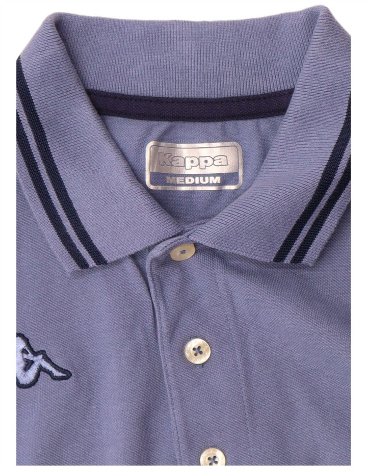 Polo Kappa Hombre Algodón Azul Medio
