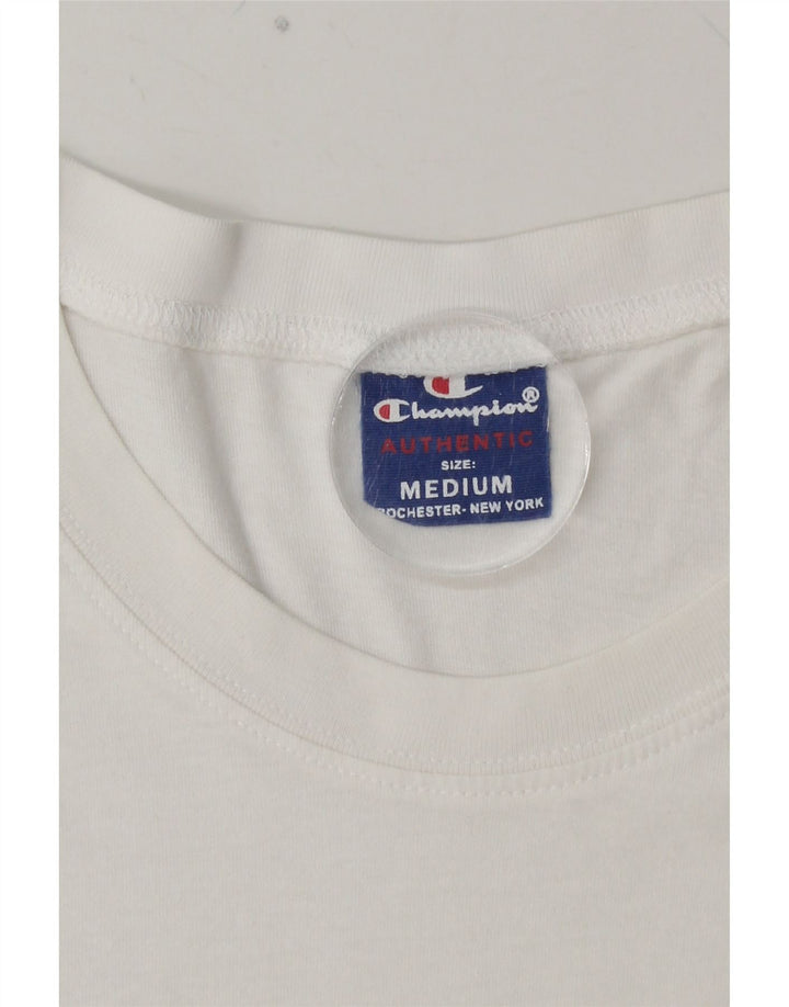 CHAMPION Camiseta gráfica para hombre Top mediano blanco