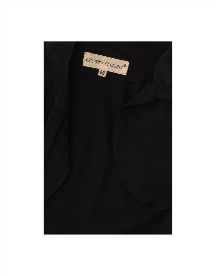 DANIELA MASSA Womens 3/4 Sleeve Bolero Top IT 40 Small Black