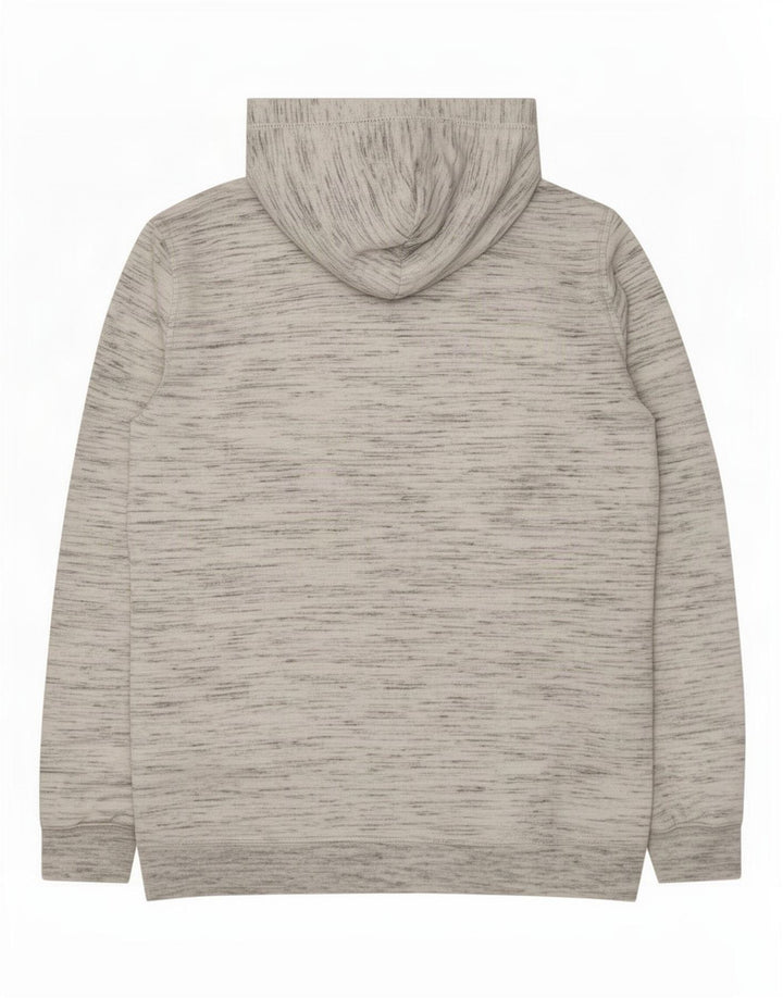 Champion Sudadera con capucha y cremallera para hombre Poliéster moteado blanco mediano