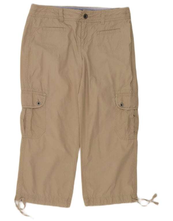 Tommy Hilfiger Pantalones Cargo Cortos para Mujer US 6 Medium W32 L24 Algodón Beige