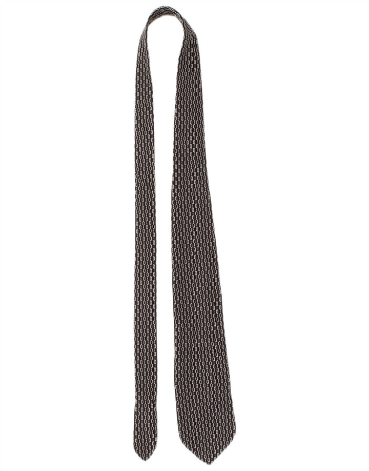 Dolce & Gabbana Corbata Para Hombre Talla Única Seda Geométrica Negra Clásica
