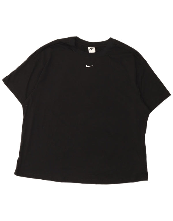 Nike Camiseta extragrande para mujer UK 40 XL Algodón negro