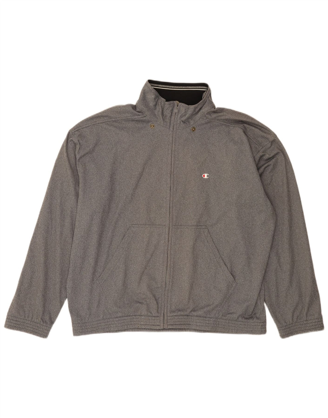 CHAMPION Chaqueta superior de chándal holgada para hombre Poliéster gris grande