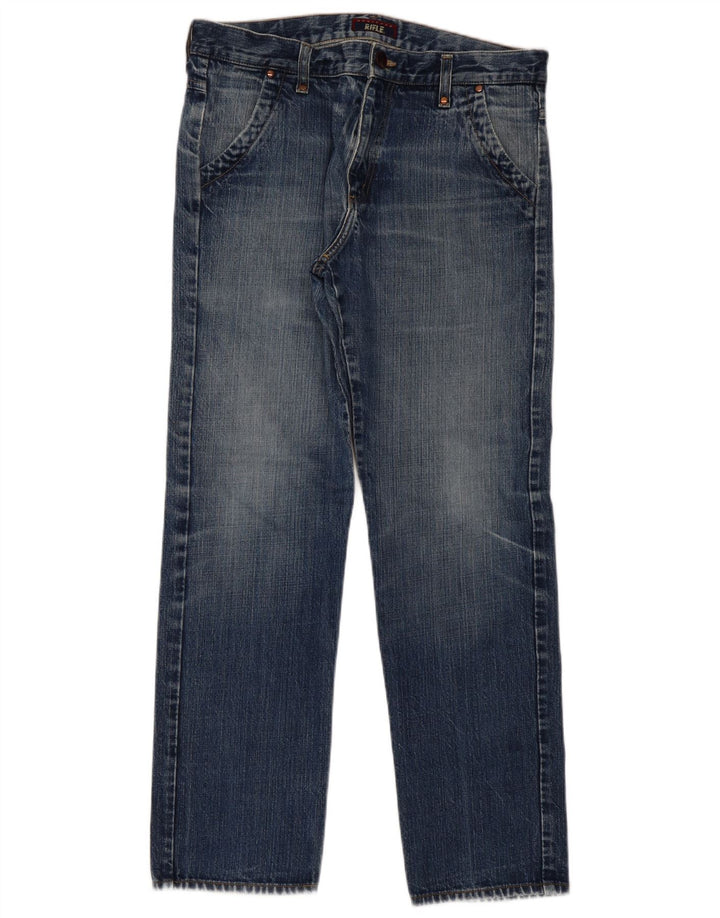 Rifle Mens Straight Jeans W34 L31 Blue