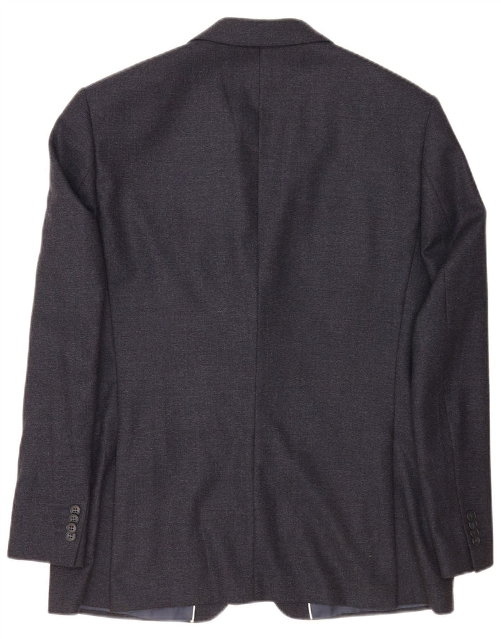 Daniel Hechter Chaqueta tipo blazer de 2 botones para hombre UK 38 Lana gris medio