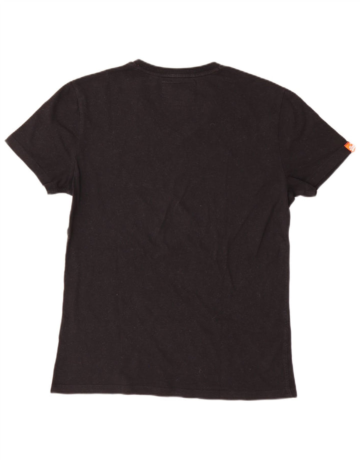 Superdry Camiseta para hombre Top grande de algodón negro