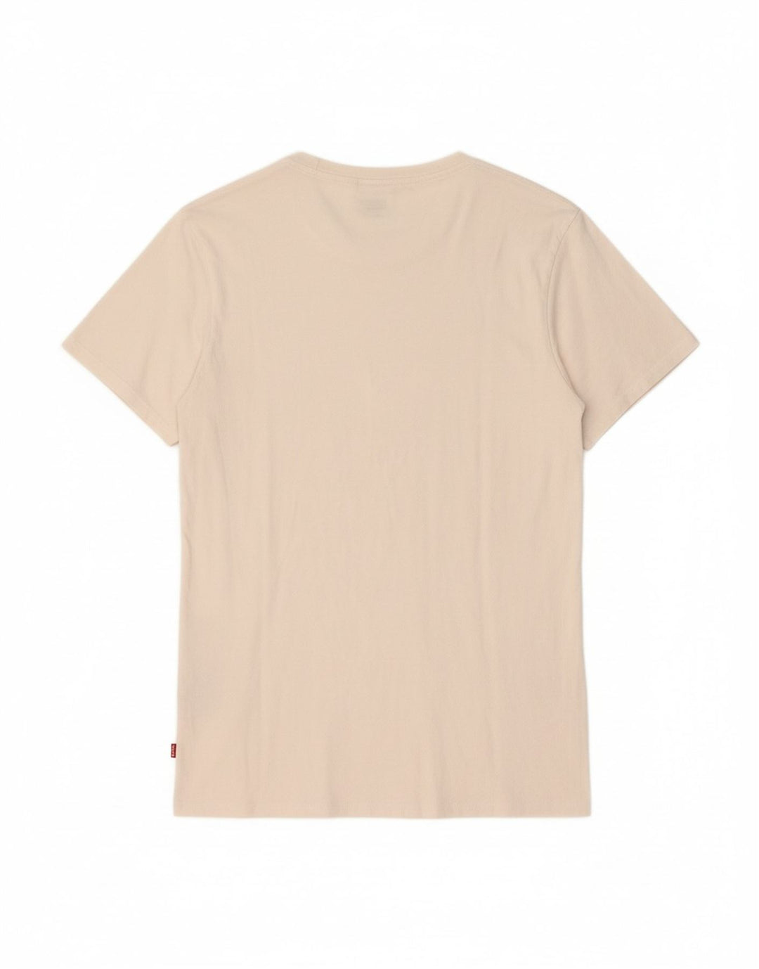 LEVI'S Womens Graphic T-Shirt Top UK 14 Medium Off White Cotton