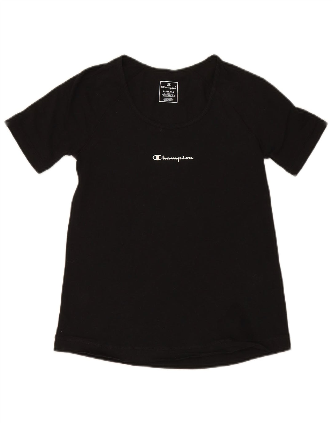 CHAMPION Camiseta para mujer Top UK 6 XS Algodón negro