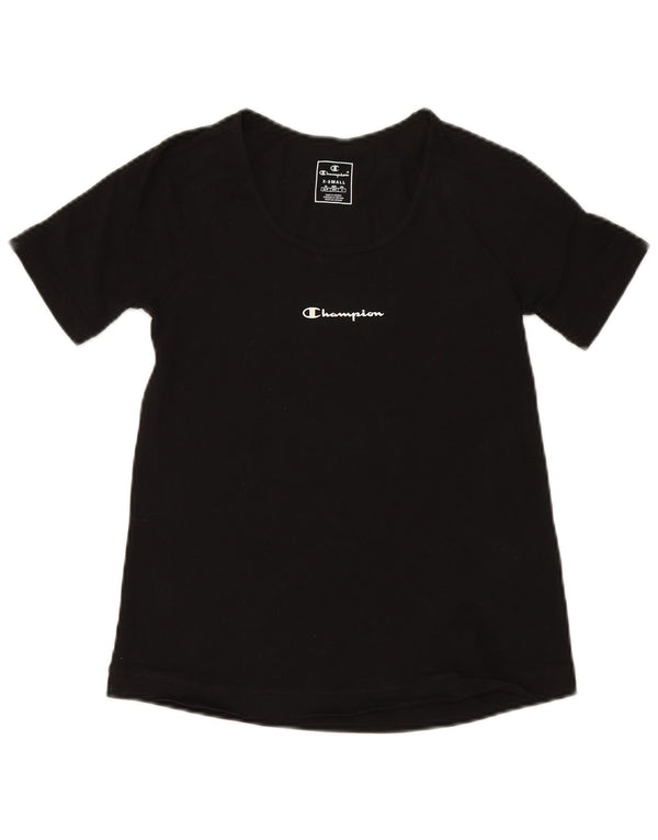 CHAMPION Camiseta para mujer Top UK 6 XS Algodón negro