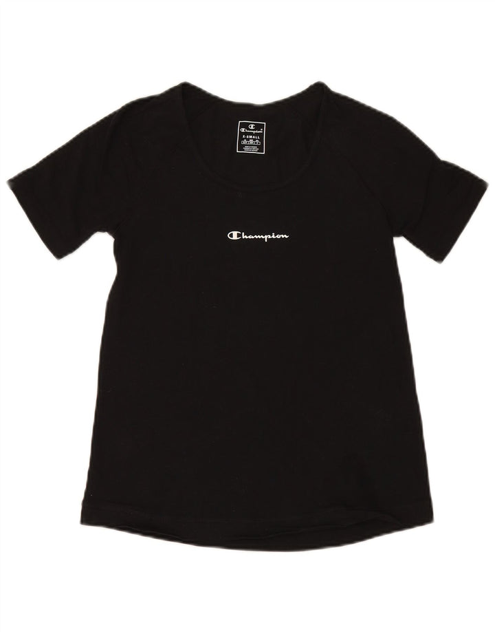 CHAMPION Camiseta para mujer Top UK 6 XS Algodón negro