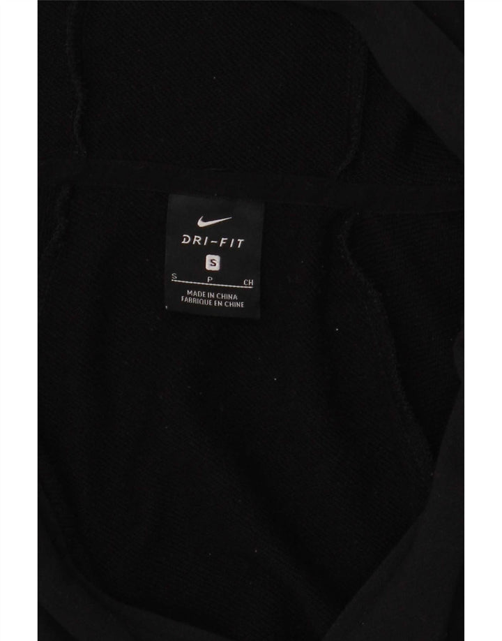 Nike Dri Fit Sudadera con capucha y cremallera para hombre, talla pequeña, color negro