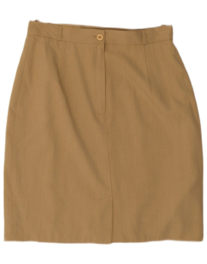 Falda Recta Mujer La Belle IT 42 Medium W30 Poliéster Beige