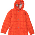 VINTAGE Chaqueta de esquí con capucha de gran tamaño para mujer US 2 XS Nylon rojo