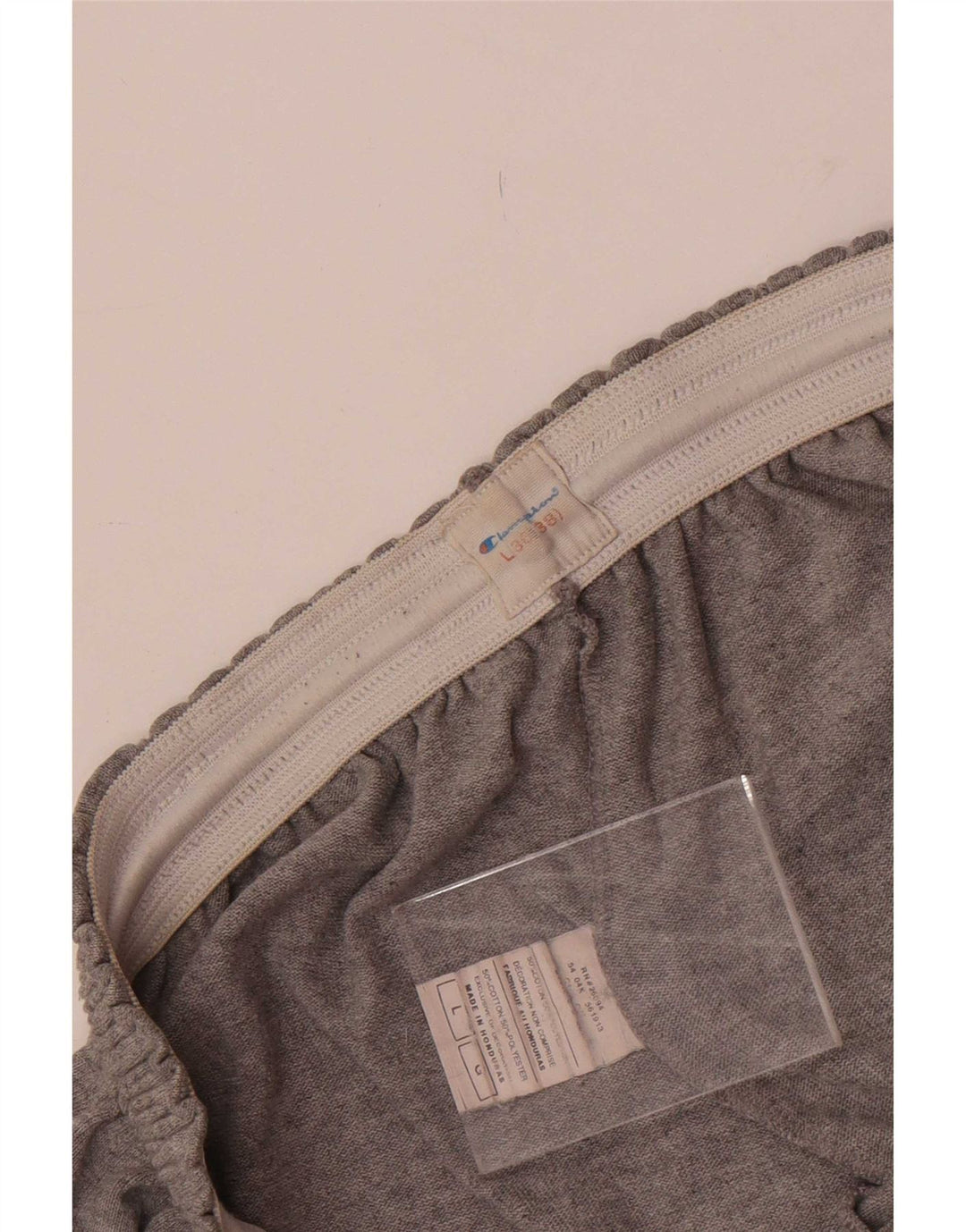 Champion Pantalones cortos deportivos para hombre de algodón gris grande