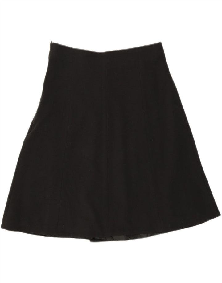 Zara Mujer Falda Acampanada Mediana W28 Negro
