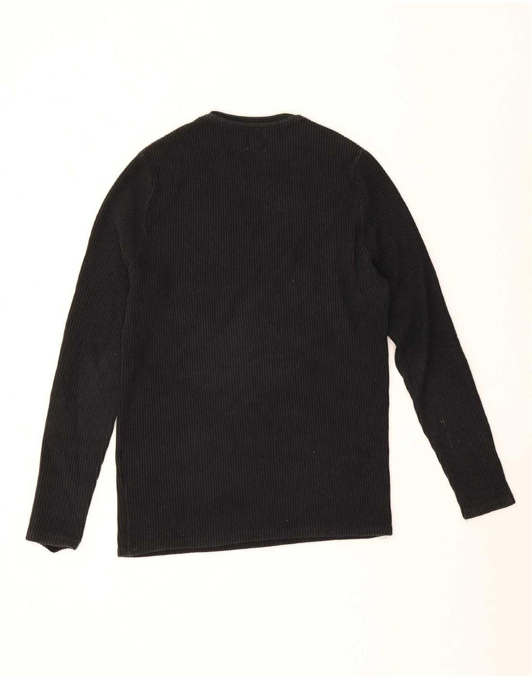 Zara Hombre Top Manga Larga Small Algodón Negro