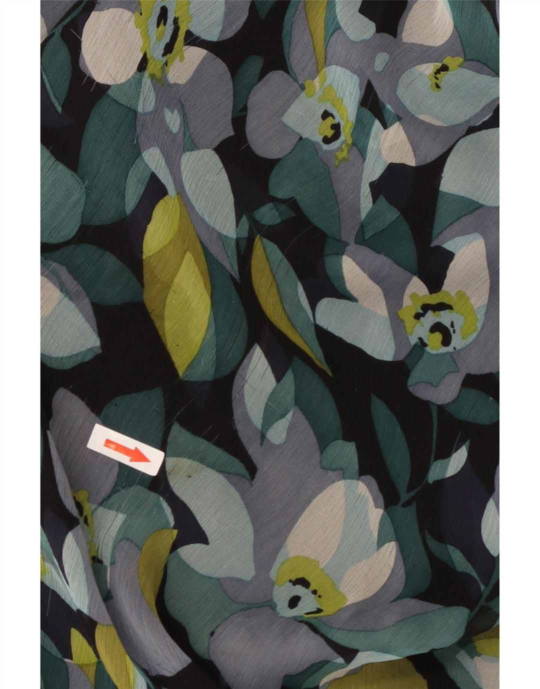 Monsoon Vestido de verano para mujer UK 40 Mediano Seda floral negra