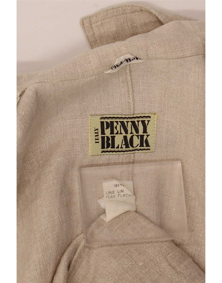 Chaqueta utilitaria extragrande para mujer Penny Black IT 44 Lino beige medio