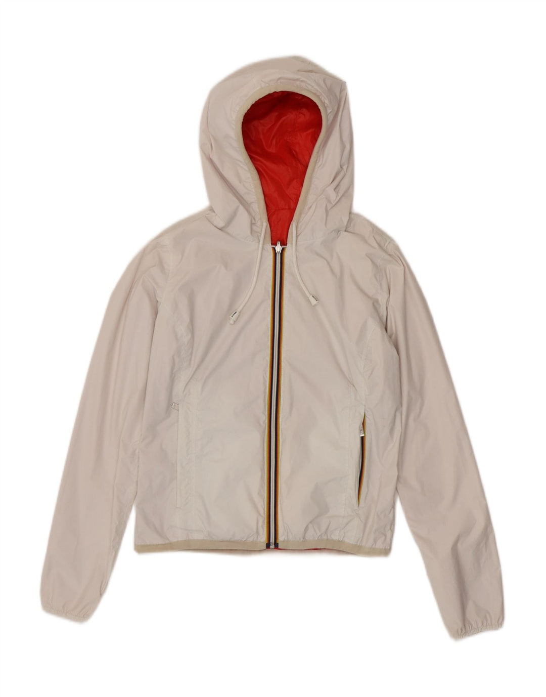 K-Way Chaqueta Reversible Con Capucha Niña 8-9 Años Rojo Poliamida