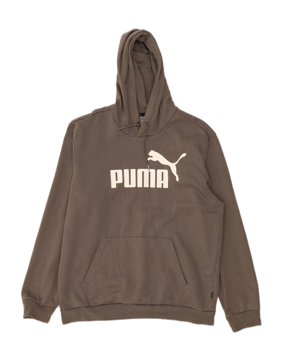 PUMA Jersey con capucha gráfica para hombre, tamaño grande, algodón gris