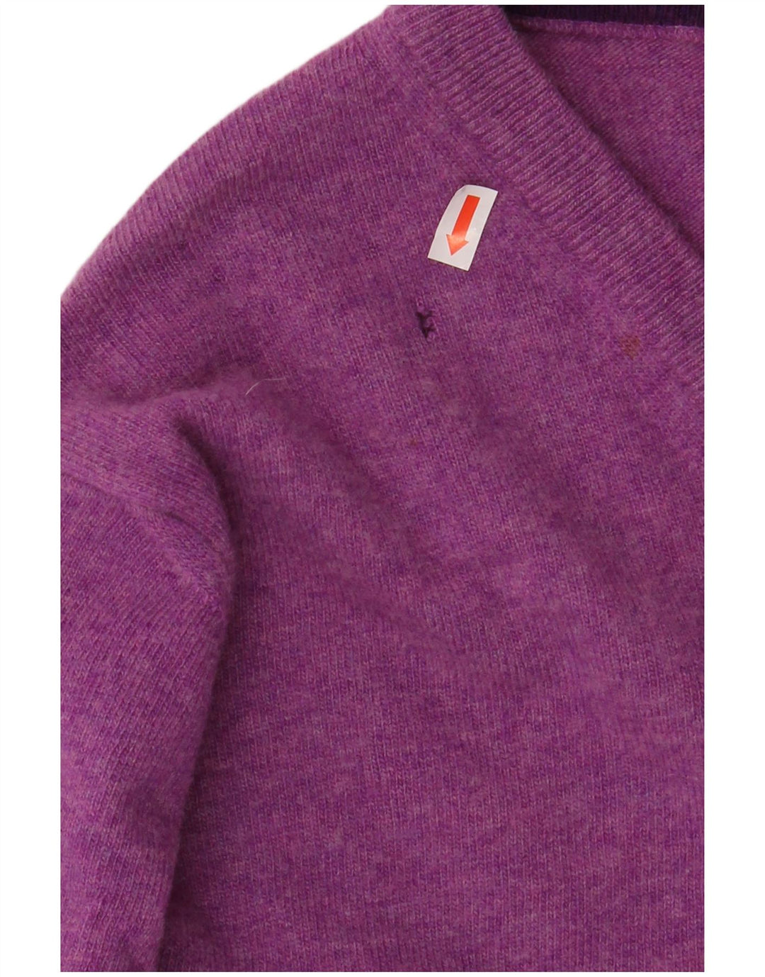 HARMONT & BLAINE Jersey con cuello en V para hombre pequeño de lana violeta