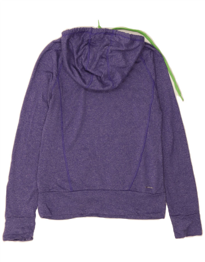 ADIDAS Womens Hoodie Jumper UK 10 Small Purple Polyester Vintage Adidas and Second-Hand Adidas from Messina Hembry 