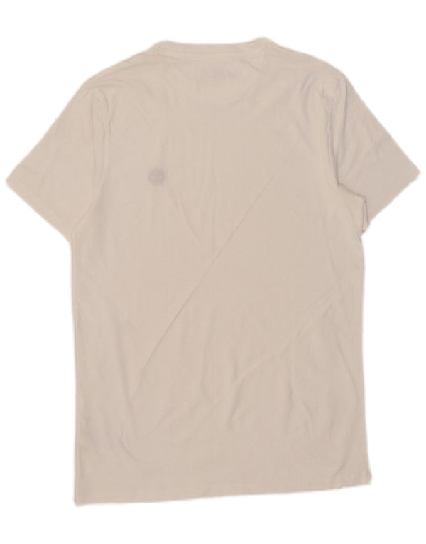 Timberland - Camiseta ajustada para hombre, talla grande, algodón blanco