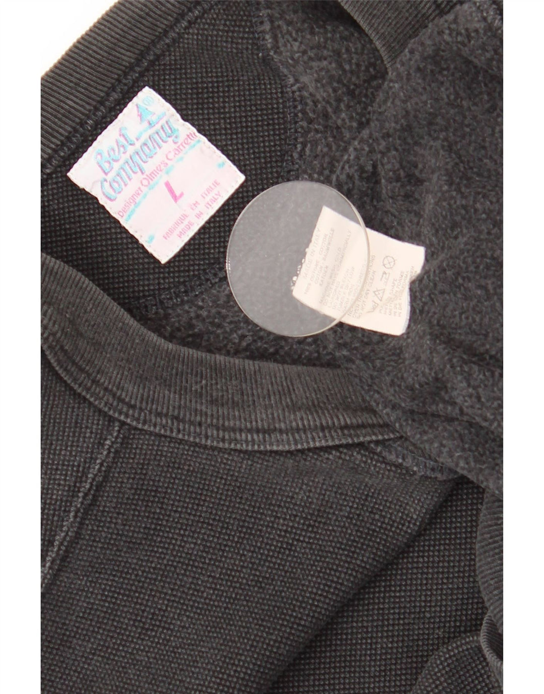 Best Company - Sudadera para hombre, talla grande, color negro, algodón