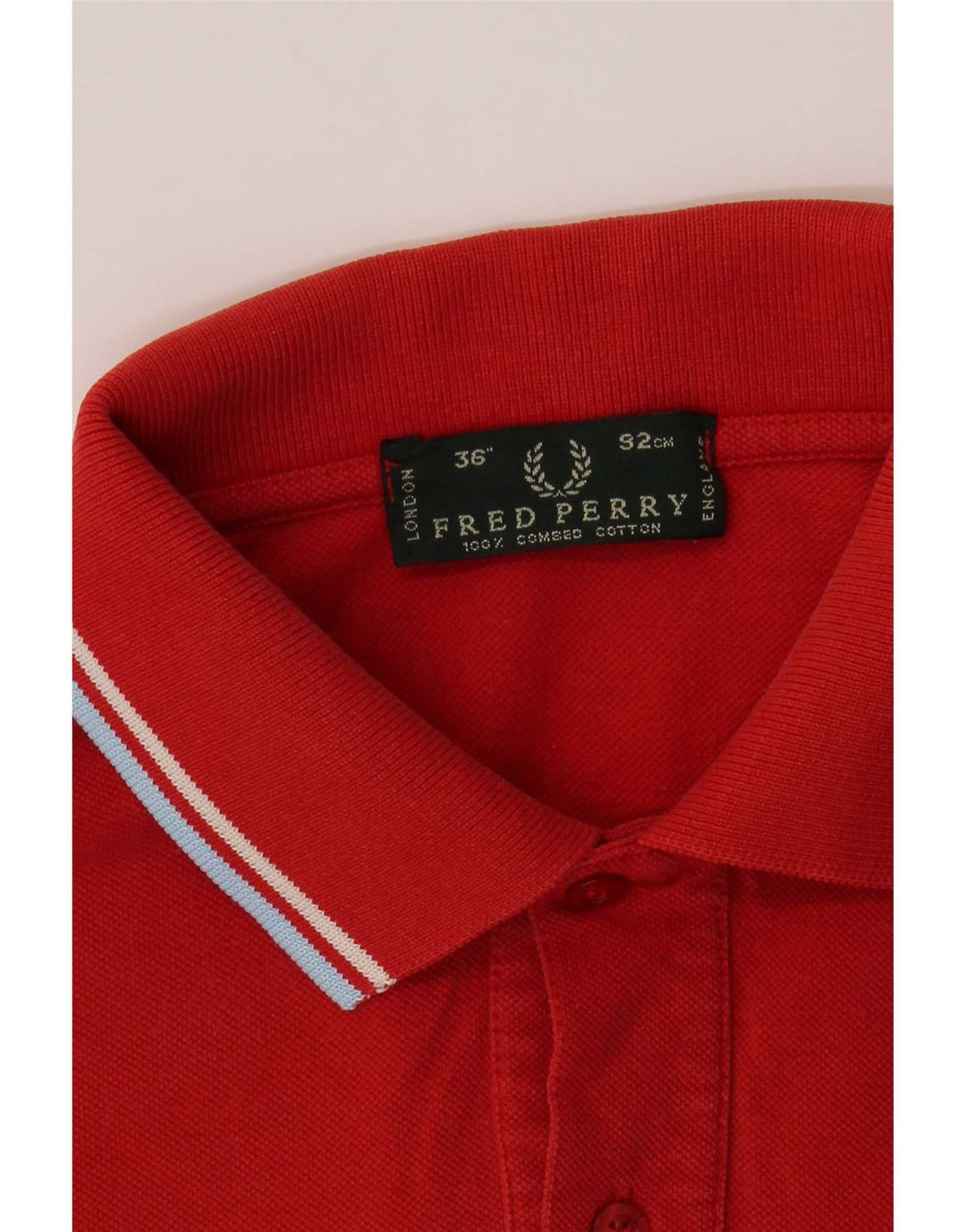 Polo Fred Perry Hombre Pequeño Algodón A Rayas Rojas