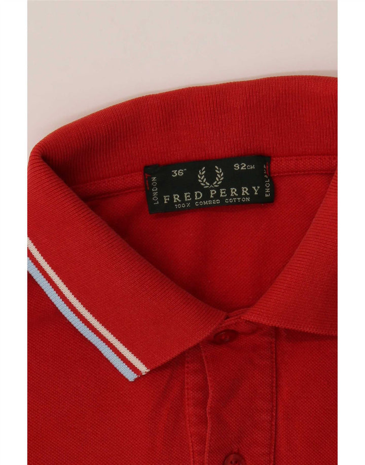 Polo Fred Perry Hombre Pequeño Algodón A Rayas Rojas