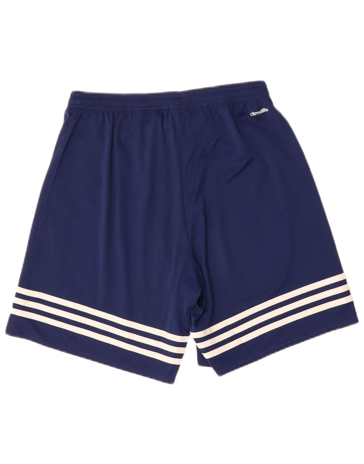 ADIDAS Hombres Climalite Sport Shorts Medio Azul Marino Poliéster