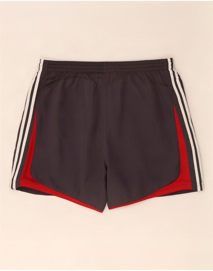 Adidas Pantalones cortos deportivos para hombre 2XL Gris Colorblock Poliéster
