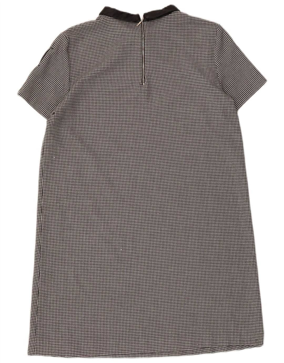 Zara Vestido recto para mujer UK 44 Grande Poliéster de pata de gallo negro