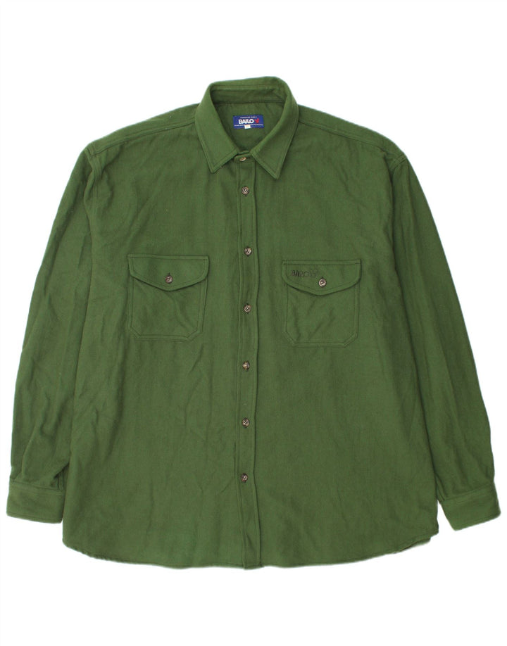 Bailo Camisa Franela Hombre Talla 48 2XL Lana Verde