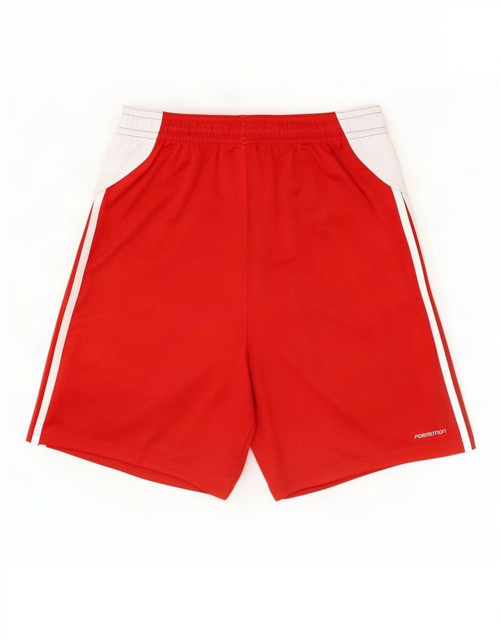 Adidas - Pantalones cortos deportivos para hombre, talla grande, color rojo, poliéster
