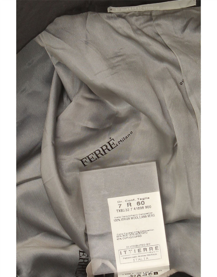 Ferre Mens Ittierre Chaqueta Blazer de 2 Botones IT 60 5XL Lana Gris