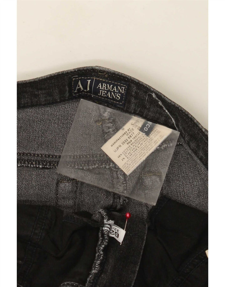 Vaqueros Armani Mujer Bootcut W29 L28 Algodón Negro