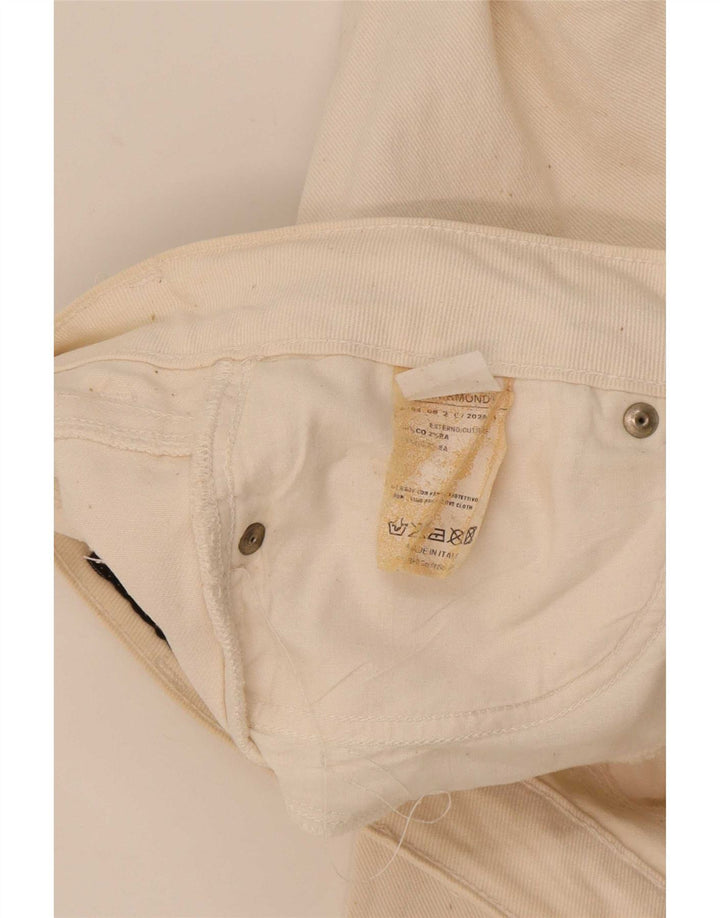 Vaqueros Rectos Richmond Mujer W29 L33 Algodón Blanco