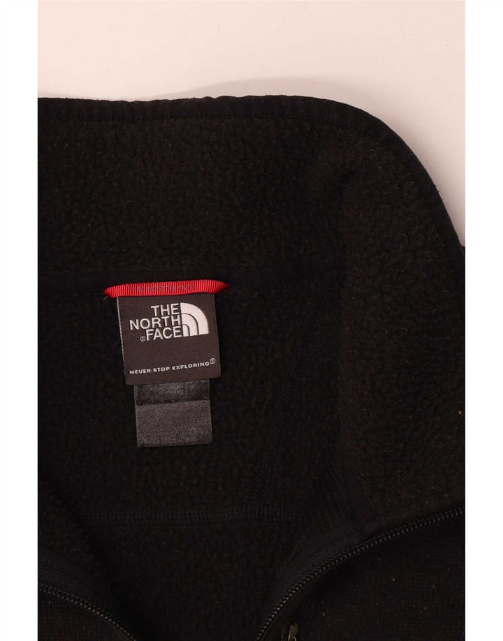 The North Face Jersey De Cuello Con Cremallera Para Hombre Negro Mediano