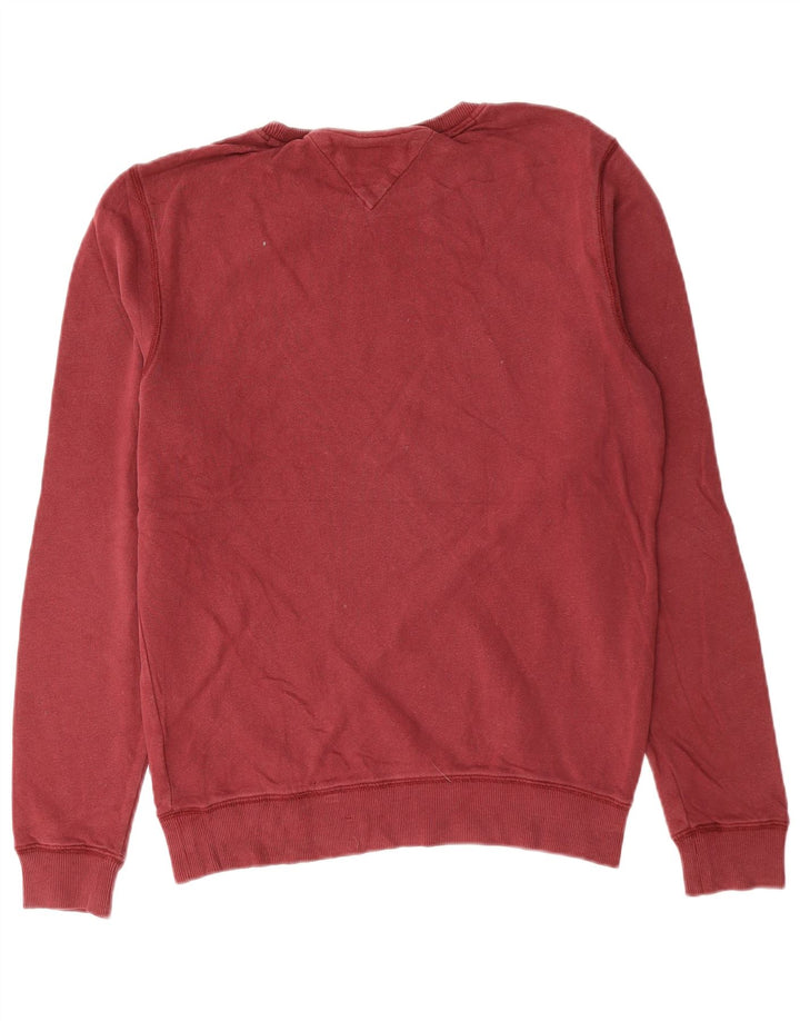 Tommy Hilfiger Hombre Sudadera Jumper Small Rojo Algodón