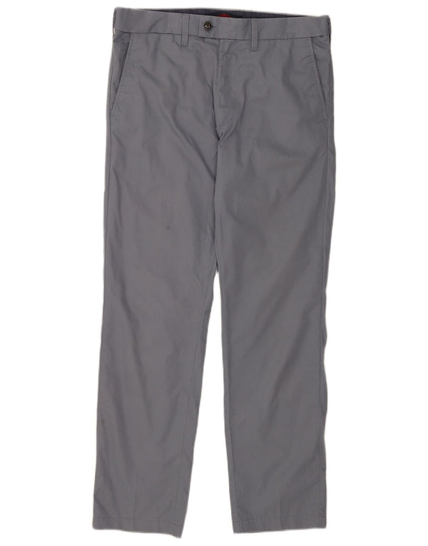 Marks & Spencer Pantalones chinos rectos para hombre W32 L31 Algodón azul
