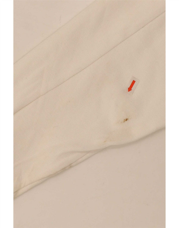 Massimo Dutti Top Mujer Manga Larga UK 44 Mediano Blanco Algodón