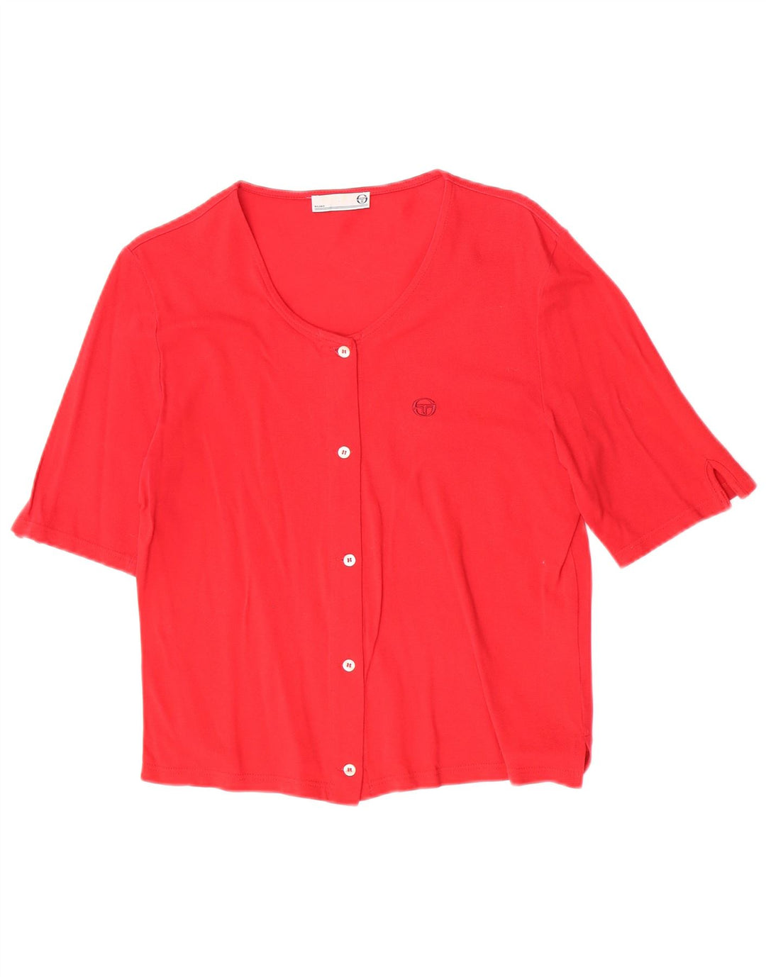 Sergio Tacchini Blusa de manga corta para mujer IT 48 XL Rojo