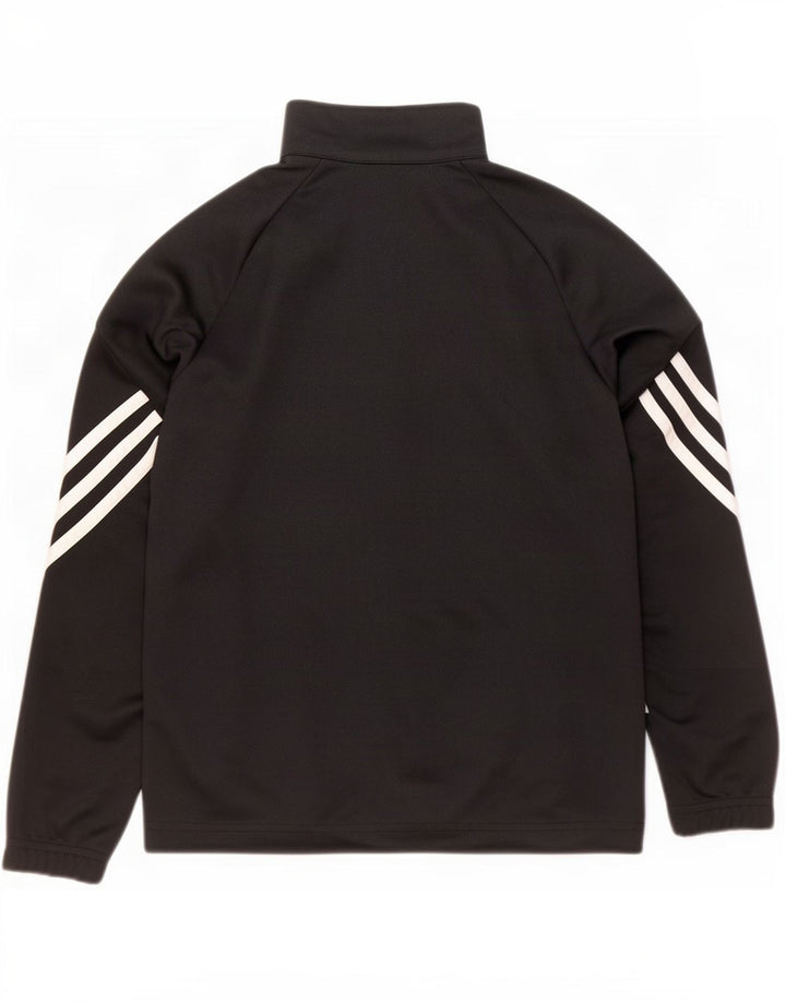 Adidas Chicos Climalite Chándal Top Chaqueta 9-10 Años Negro Poliéster