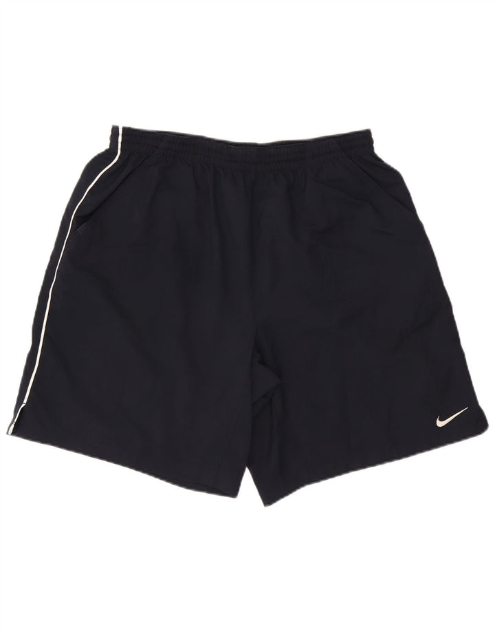 Nike - Pantalones cortos deportivos Dri Fit para hombre, talla grande, poliéster, color azul marino