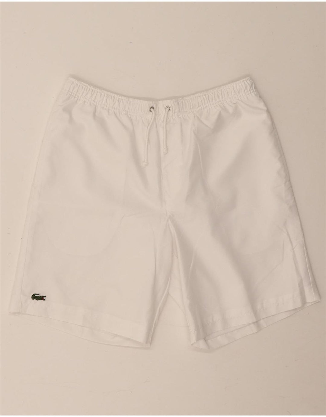 Pantalones cortos deportivos para hombre Lacoste Talla 4 Mediano Blanco Poliéster