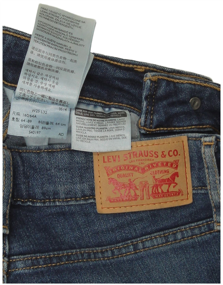 Levi's Vaqueros Acampanados De Tiro Alto Para Mujer W25 L32 Algodón Azul Marino