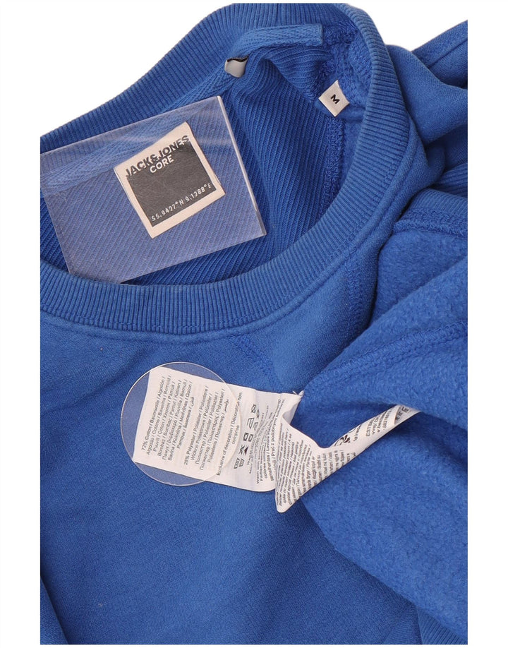 Jack & Jones Hombre Sudadera Jumper Azul Medio Algodón